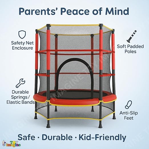 Kids Trampoline – 5 Feet with Safety Net